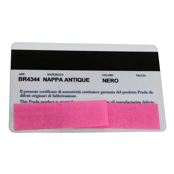 Auth PRADA - BR4344 Black Silver Leather Hardware Handbag - Picture 6 of 16